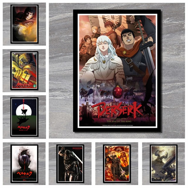 Perfeito jl berserk quente japão anime arte pintura decoração para